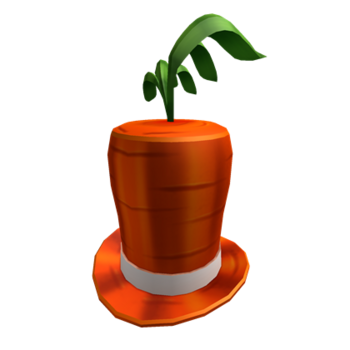 Chapeau haut de forme carotte