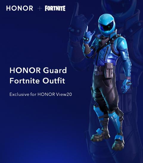 This is the exclusive Fortnite skin for the Honor View 20