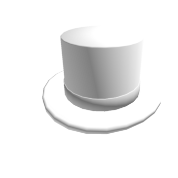 Sombrero de copa blanco