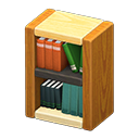 Bibliothèque en bloc de bois