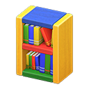 Bibliothèque en bloc de bois