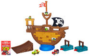 Angry Birds Go: attaque de cochon pirate Jenga