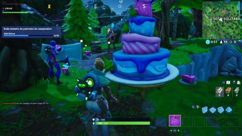 Where are the birthday cakes in Fortnite season 9?