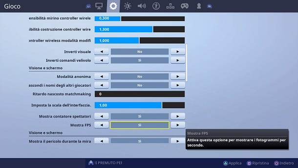 How to see FPS on Fortnite PS4