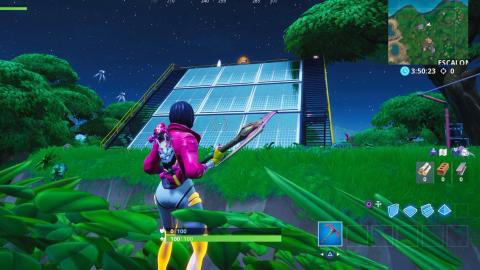 Visit a solar panel system in the snow, desert, and jungle in Fortnite
