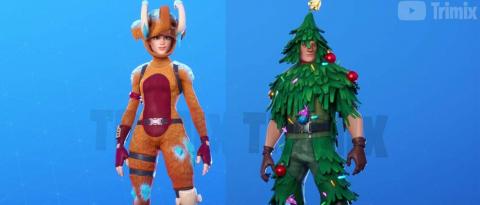 What gift must you open to get the second free skin of the Winter Festival in Fortnite Chapter 2?