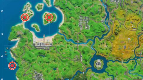 Where is Cala Coral, Conglomerate Cabin and Impact Zone in Fortnite season 2 - locations