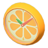 Reloj de pared naranja