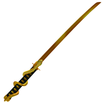 Katana du serpent d'or