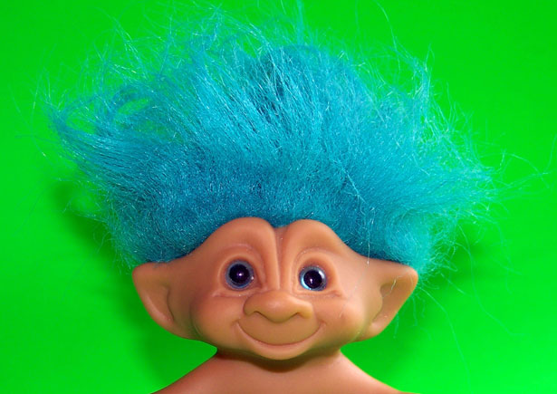 Cabelo de Troll Azul