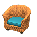 Sillón de ratán