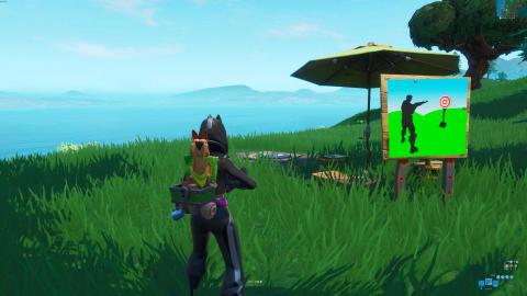 Hit an easy and difficult target from the shooting range in Fortnite, Diana! Missions