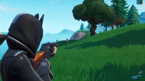 Hit an easy and difficult target from the shooting range in Fortnite, Diana! Missions