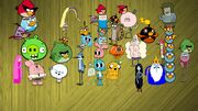 Mes nouvelles images Angry Birds, Adventure time, Regular show et Le monde incroyable de Gumball