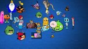 Mes nouvelles images Angry Birds, Adventure time, Regular show et Le monde incroyable de Gumball