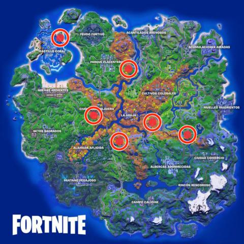Where are the jumping eggs hidden on the island in Fortnite season 6 - locations