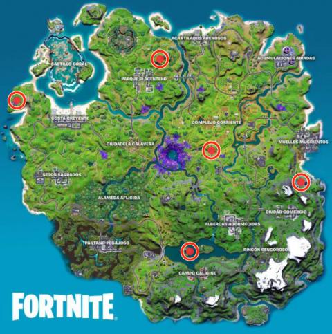 Where are all the alien artifacts from week 2 in Fortnite Season 7 - locations