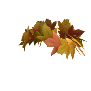 Corona de hojas de otoño