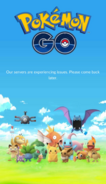 Problemas técnicos do Pokémon GO