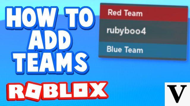 Création de studio/équipe Roblox