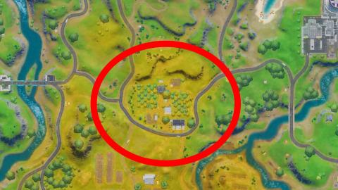 Consume apples collected in The Orchard in Fortnite, Trick Shot missions