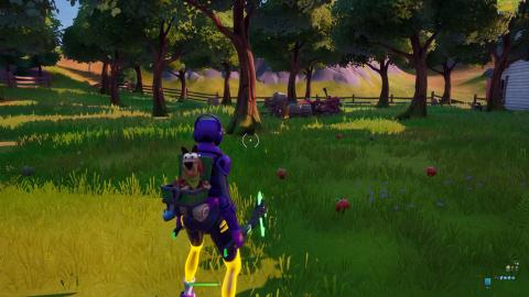 Consume apples collected in The Orchard in Fortnite, Trick Shot missions