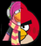 Cadence e o elenco de Angry Birds