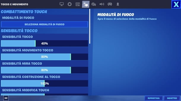 Como alterar os comandos no Fortnite mobile