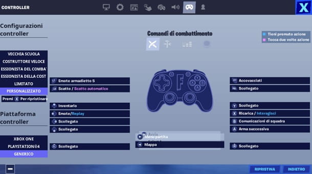 How to change the commands on Fortnite mobile