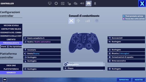 Como alterar os comandos no Fortnite mobile