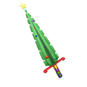 Espada de árbol de Navidad