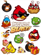 Angry Birds Stickers (Facebook Messenger)
