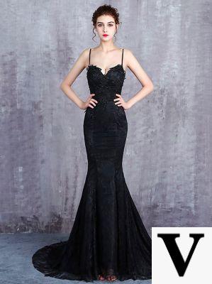 Vestido negro de sirena