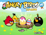 Angry Birds carregando telas