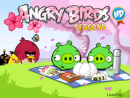 Angry Birds carregando telas