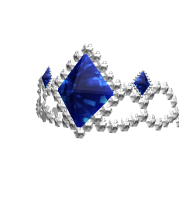 Tiara de diamante azul