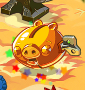 Máquina de cerdo dorado