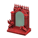 Espelho gótico retrocedente