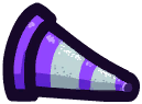 Cône de signalisation violet