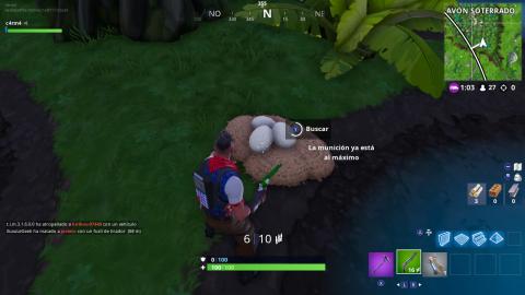 Search for geese nests on the riverbank in Fortnite (14 day Fortnite challenge)