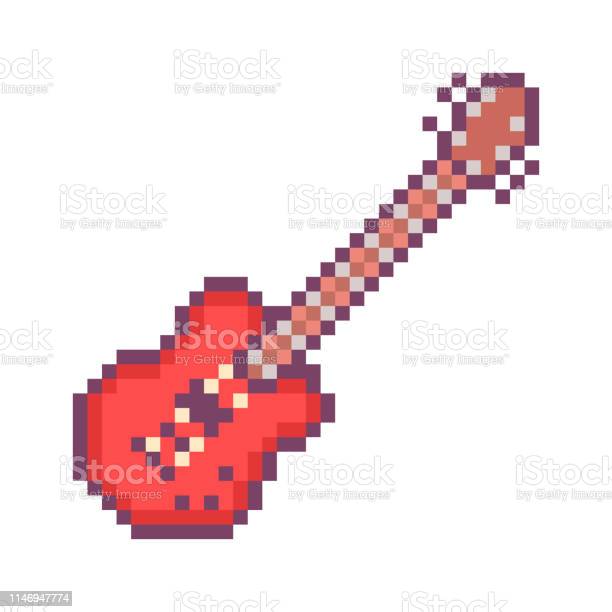 Guitarra basculante trasera de 8 bits