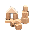 Brinquedo de bloco de madeira