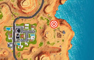 Get a score of 5 in the shooting gallery east of Ostentatious Oasis in Fortnite