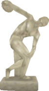 Athletic statue