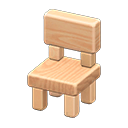 Cadeira de bloco de madeira