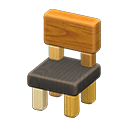 Silla de bloque de madera
