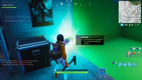Fortbyte # 05 in Fortnite: use the Relaxed Shuffle gesture inside a nightclub
