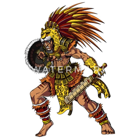 Casco de guerrero azteca